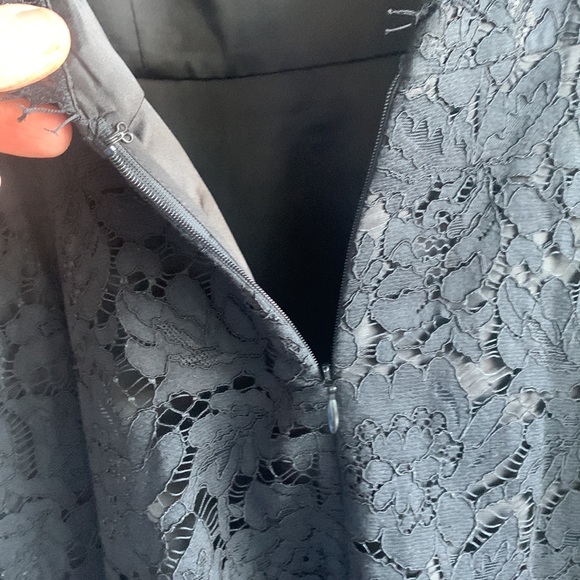 Kate Spade Rose Lace Mini Dress Black Size 8 - Picture 11 of 16